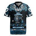 Personalised Ngati Kahungunu Aotearoa Meri Kirihimete Rugby Jersey Maori Kiwi Bird Silver Fern Koru Pattern