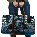 Ngati Kahungunu Aotearoa Meri Kirihimete Travel Bag Maori Kiwi Bird Silver Fern Koru Pattern