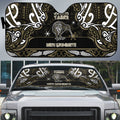 Waikato Tainui Aotearoa Meri Kirihimete Auto Sun Shade Maori Kiwi Bird Silver Fern Koru Pattern