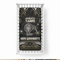Waikato Tainui Aotearoa Meri Kirihimete Baby Bed Cover Maori Kiwi Bird Silver Fern Koru Pattern