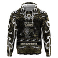 Personalised Waikato Tainui Aotearoa Meri Kirihimete Hoodie Maori Kiwi Bird Silver Fern Koru Pattern