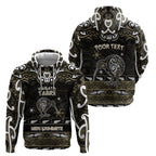 Personalised Waikato Tainui Aotearoa Meri Kirihimete Hoodie Maori Kiwi Bird Silver Fern Koru Pattern