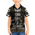 Personalised Waikato Tainui Aotearoa Meri Kirihimete Kid Hawaiian Shirt Maori Kiwi Bird Silver Fern Koru Pattern