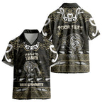 Personalised Waikato Tainui Aotearoa Meri Kirihimete Kid Hawaiian Shirt Maori Kiwi Bird Silver Fern Koru Pattern