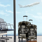Waikato Tainui Aotearoa Meri Kirihimete Luggage Cover Maori Kiwi Bird Silver Fern Koru Pattern