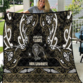 Waikato Tainui Aotearoa Meri Kirihimete Quilt Maori Kiwi Bird Silver Fern Koru Pattern
