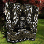 Waikato Tainui Aotearoa Meri Kirihimete Quilt Maori Kiwi Bird Silver Fern Koru Pattern