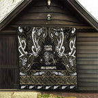 Waikato Tainui Aotearoa Meri Kirihimete Quilt Maori Kiwi Bird Silver Fern Koru Pattern