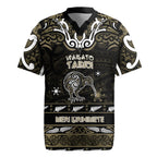 Personalised Waikato Tainui Aotearoa Meri Kirihimete Rugby Jersey Maori Kiwi Bird Silver Fern Koru Pattern