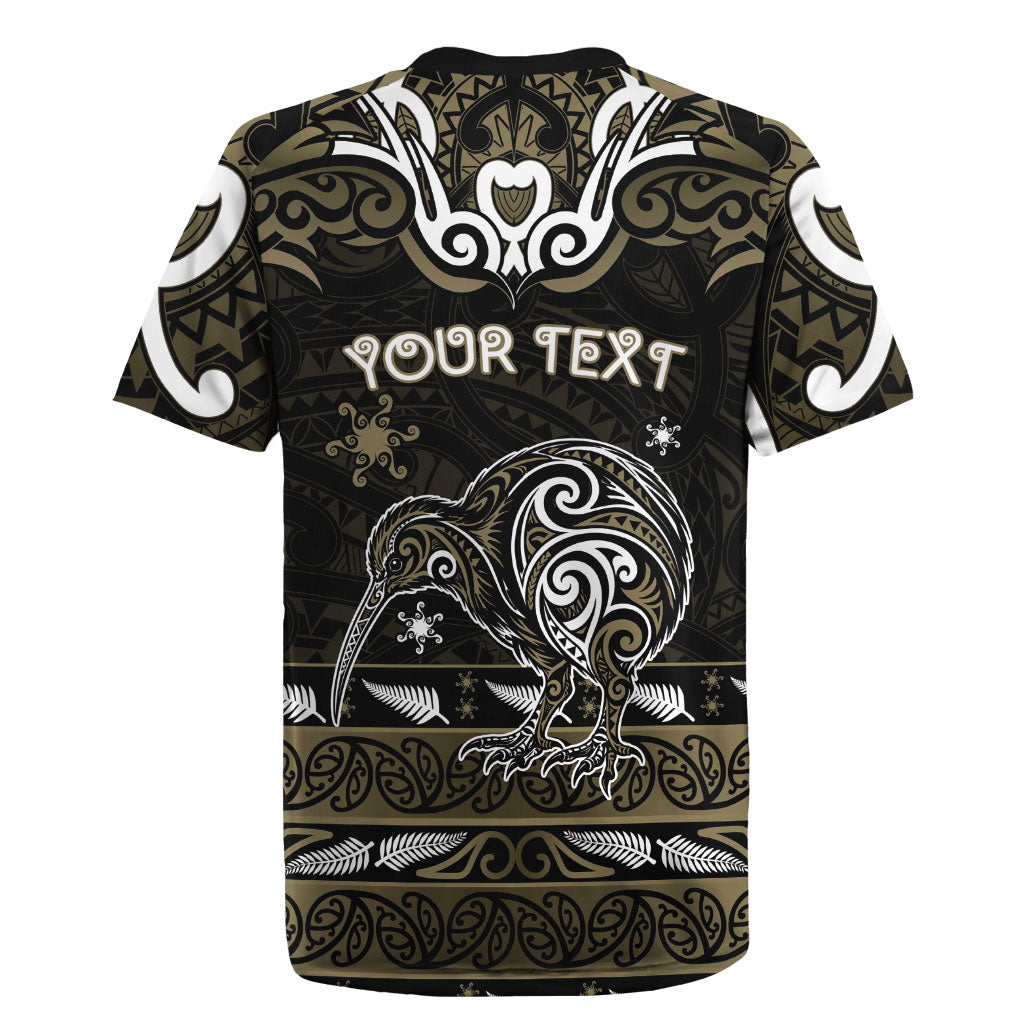 Personalised Waikato Tainui Aotearoa Meri Kirihimete Rugby Jersey Maori Kiwi Bird Silver Fern Koru Pattern