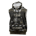 Personalised Waikato Tainui Aotearoa Meri Kirihimete Sleeveless Hoodie Maori Kiwi Bird Silver Fern Koru Pattern