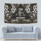 Waikato Tainui Aotearoa Meri Kirihimete Tapestry Maori Kiwi Bird Silver Fern Koru Pattern