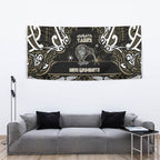 Waikato Tainui Aotearoa Meri Kirihimete Tapestry Maori Kiwi Bird Silver Fern Koru Pattern