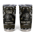 Personalised Waikato Tainui Aotearoa Meri Kirihimete Tumbler Cup Maori Kiwi Bird Silver Fern Koru Pattern