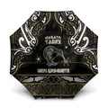 Waikato Tainui Aotearoa Meri Kirihimete Umbrella Maori Kiwi Bird Silver Fern Koru Pattern
