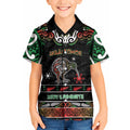 Personalised Ngai Tuhoe Aotearoa Meri Kirihimete Kid Hawaiian Shirt Maori Kiwi Bird Silver Fern Koru Pattern