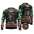 Personalised Ngai Tuhoe Aotearoa Meri Kirihimete Ugly Christmas Sweater Maori Kiwi Bird Silver Fern Koru Pattern