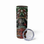 Personalised Ngai Tuhoe Aotearoa Meri Kirihimete Skinny Tumbler Maori Kiwi Bird Silver Fern Koru Pattern