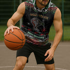 Personalised Ngai Tuhoe Aotearoa Meri Kirihimete Sleeveless Hoodie Maori Kiwi Bird Silver Fern Koru Pattern