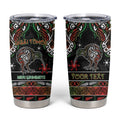 Personalised Ngai Tuhoe Aotearoa Meri Kirihimete Tumbler Cup Maori Kiwi Bird Silver Fern Koru Pattern