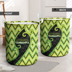 Aotearoa Atua Tanemahuta Laundry Basket God Of Forests Koru Patterns Koru Patterns