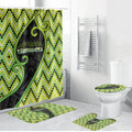 Aotearoa Atua Tanemahuta Bathroom Set God Of Forests Koru Patterns Koru Patterns