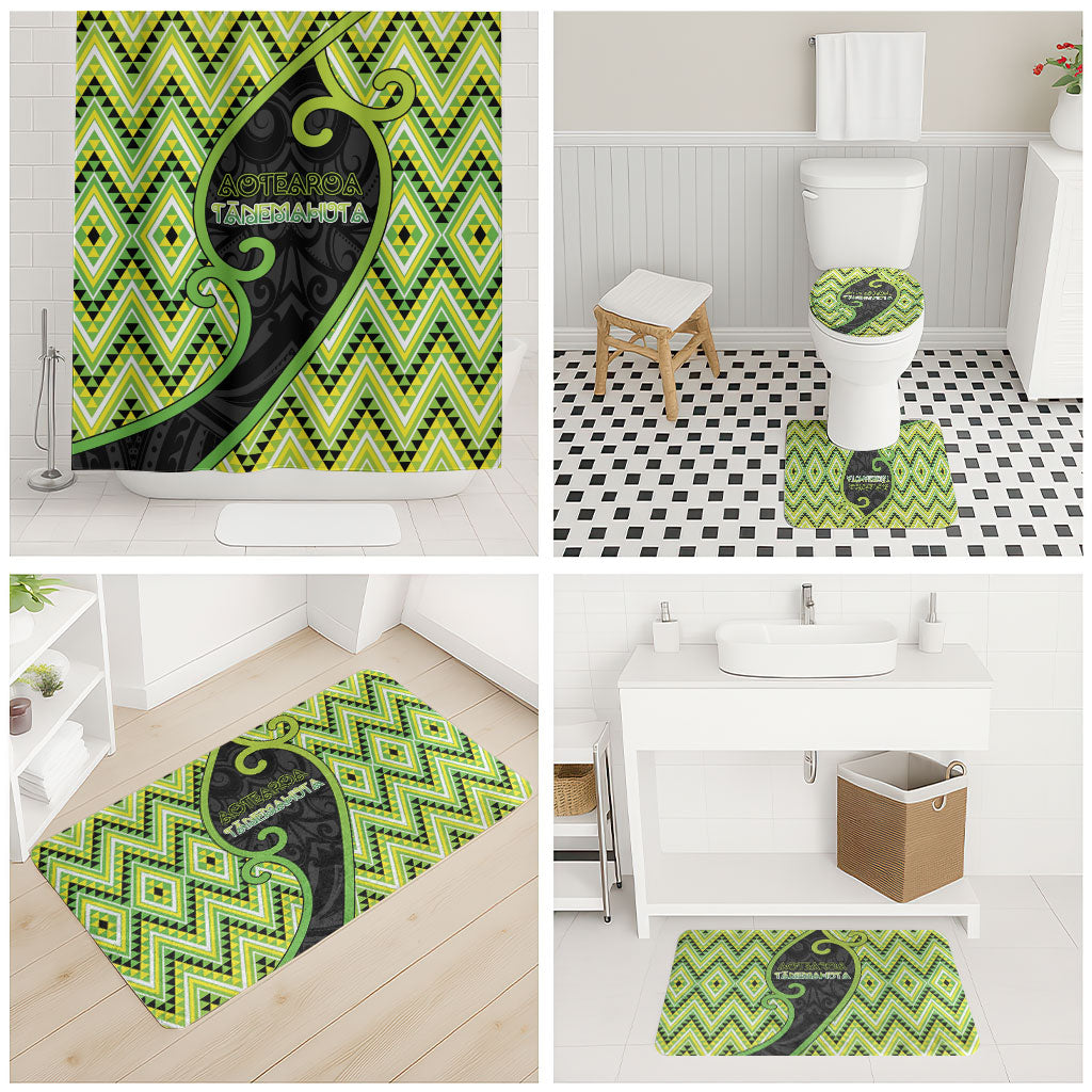 Aotearoa Atua Tanemahuta Bathroom Set God Of Forests Koru Patterns Koru Patterns