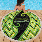 Aotearoa Atua Tanemahuta Beach Blanket God Of Forests Koru Patterns Koru Patterns