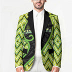 Custom Aotearoa Atua Tanemahuta Blazer God Of Forests Koru Patterns Koru Patterns