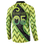 Custom Aotearoa Atua Tanemahuta Button Sweatshirt God Of Forests Koru Patterns Koru Patterns