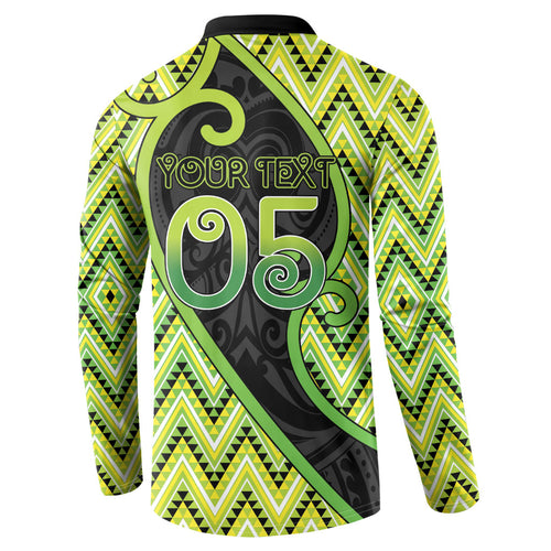 Custom Aotearoa Atua Tanemahuta Button Sweatshirt God Of Forests Koru Patterns Koru Patterns
