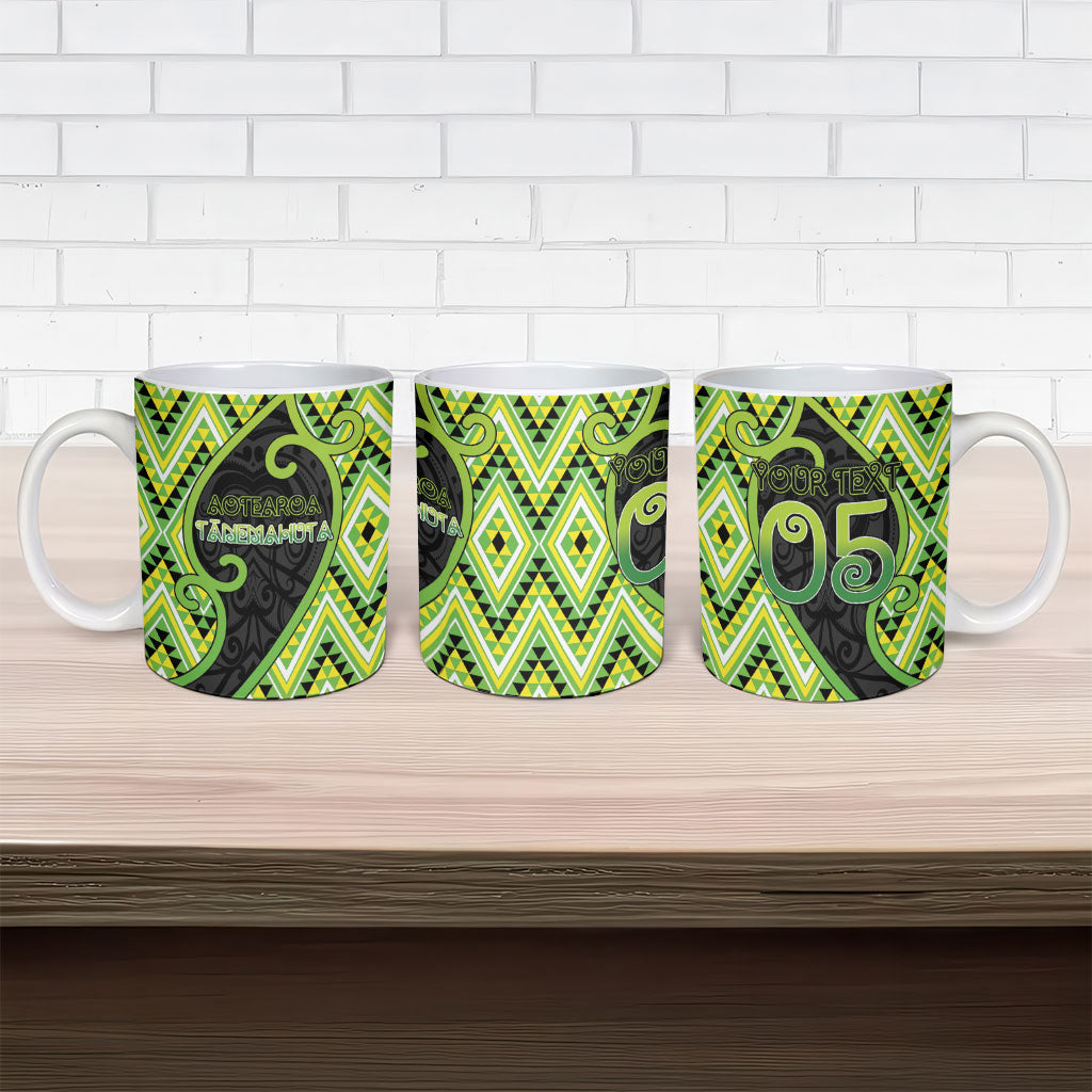 Custom Aotearoa Atua Tanemahuta Ceramic Mug God Of Forests Koru Patterns Koru Patterns