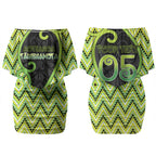Custom Aotearoa Atua Tanemahuta Couples Matching Off Shoulder Short Dress and Long Sleeve Button Shirt God Of Forests Koru Patterns Koru Patterns