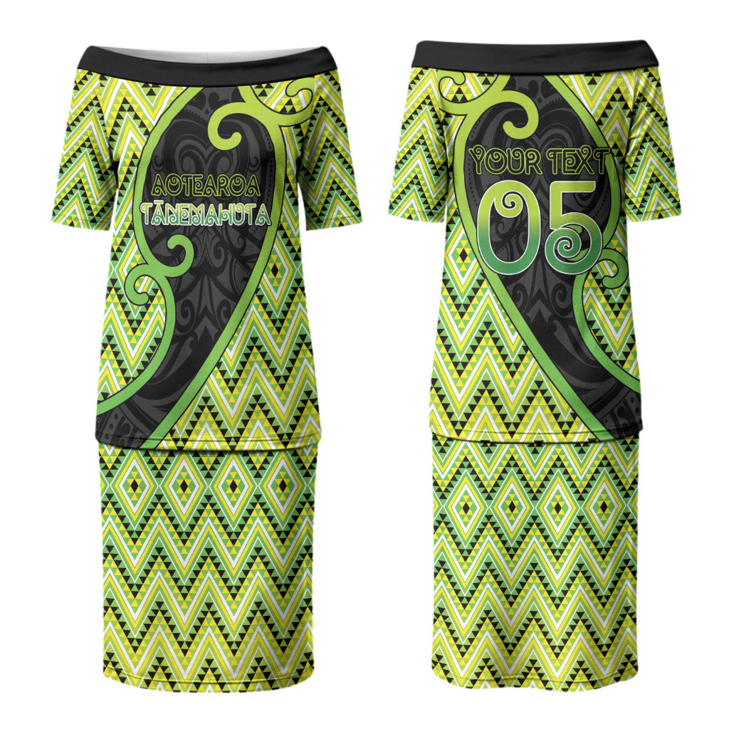 Custom Aotearoa Atua Tanemahuta Couples Matching Puletasi and Hawaiian Shirt God Of Forests Koru Patterns Koru Patterns
