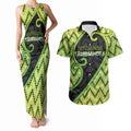 Custom Aotearoa Atua Tanemahuta Couples Matching Tank Maxi Dress and Hawaiian Shirt God Of Forests Koru Patterns Koru Patterns