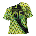 Custom Aotearoa Atua Tanemahuta Cross Shoulder Shirt God Of Forests Koru Patterns Koru Patterns