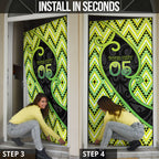 Custom Aotearoa Atua Tanemahuta Door Cover God Of Forests Koru Patterns Koru Patterns
