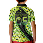 Custom Aotearoa Atua Tanemahuta Kid Polo Shirt God Of Forests Koru Patterns Koru Patterns