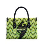 Aotearoa Atua Tanemahuta Leather Bag God Of Forests Koru Patterns Koru Patterns