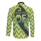 Custom Aotearoa Atua Tanemahuta Long Sleeve Button Shirt God Of Forests Koru Patterns Koru Patterns