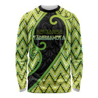Custom Aotearoa Atua Tanemahuta Long Sleeve Shirt God Of Forests Koru Patterns Koru Patterns