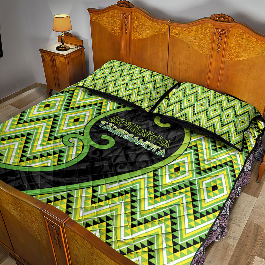 Aotearoa Atua Tanemahuta Quilt Bed Set God Of Forests Koru Patterns Koru Patterns