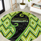 Aotearoa Atua Tanemahuta Round Carpet God Of Forests Koru Patterns Koru Patterns