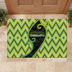 Aotearoa Atua Tanemahuta Rubber Doormat God Of Forests Koru Patterns Koru Patterns