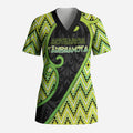 Custom Aotearoa Atua Tanemahuta Scrub Top God Of Forests Koru Patterns Koru Patterns