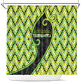 Aotearoa Atua Tanemahuta Shower Curtain God Of Forests Koru Patterns Koru Patterns