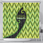 Aotearoa Atua Tanemahuta Shower Curtain God Of Forests Koru Patterns Koru Patterns