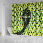 Aotearoa Atua Tanemahuta Shower Curtain God Of Forests Koru Patterns Koru Patterns