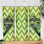 Custom Aotearoa Atua Tanemahuta Skinny Tumbler God Of Forests Koru Patterns Koru Patterns