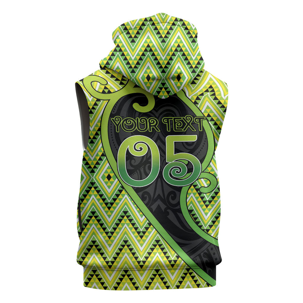 Custom Aotearoa Atua Tanemahuta Sleeveless Hoodie God Of Forests Koru Patterns Koru Patterns